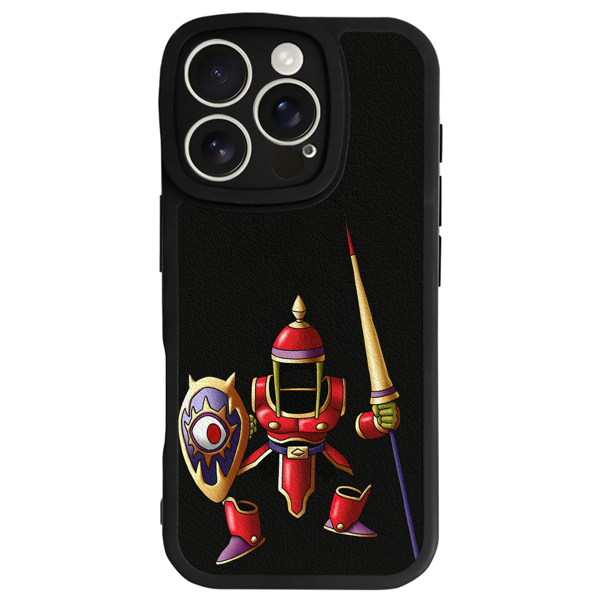 （画像用） ドラゴンクエスト Doragon Kuesuto Dragon Quest 【iPhone 16シリーズ対応】シリコンスマホケース（レザー調） 材質：シリコン